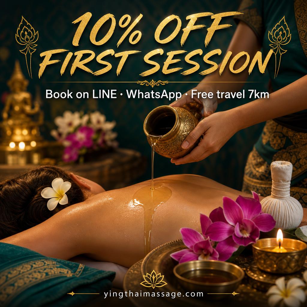 10% off first outcall massage session in Bangkok