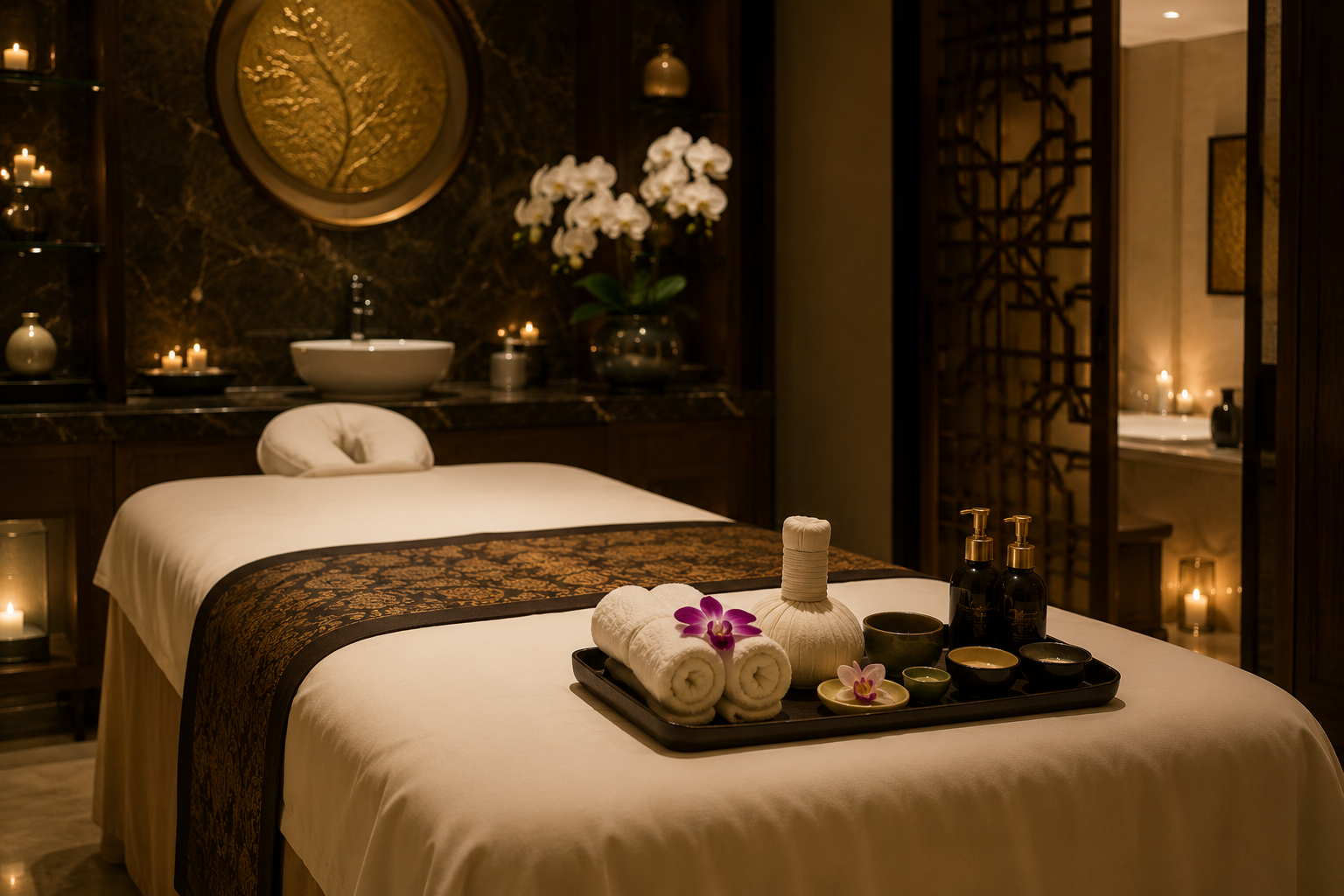 Spa room interior